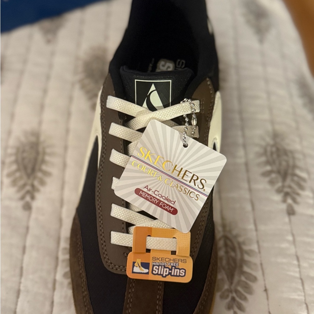 Skechers Black and Brown Court Classics - Picture 2 of 4